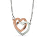 The Gorgeous Interlocked Necklace Gift For Daughter with DAD's message | SAFE