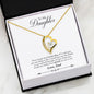 The Beautiful Necklace Gift For Daughter With DAD's  Message | NEVER