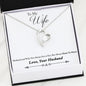 The Romantic Heart Necklace To Wife with Message | HEART