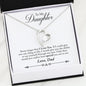 The Beautiful Necklace Gift For Daughter With DAD's  Message | NEVER
