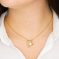The Romantic Heart Necklace For Wife with Message | COMPLETE
