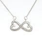 Premium Infinity Heart Necklace To Daughter By Mom | Forever