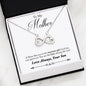 Premium Infinity Heart Necklace To Mom By Son | Best