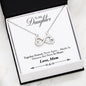 Premium Infinity Heart Necklace To Daughter By Mom | Forever