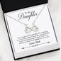 Premium Infinity Heart Necklace To Daughter By Dad | NEVER