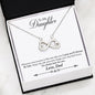 Premium Infinity Heart Necklace To Daughter By Dad | Safe