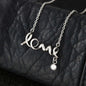 The Premium Scripted Love Necklace To Daughter By Mom | FOREVER