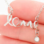 The Premium Scripted Love Necklace To Daughter By Mom | Always