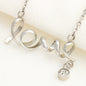 The Premium Scripted Love Necklace To Daughter By Mom | Always