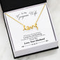 The Premium Scripted Love Necklace To Wife By Husband | LAST BREATH