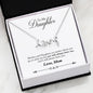 The Premium Scripted Love Necklace To Daughter By Mom | Always