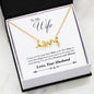 The Premium Scripted Love Necklace To Wife By Husband | FIRST