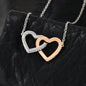 The Gorgeous Interlocked Necklace Gift For Daughter with DAD's message | SAFE