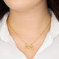 Premium Infinity Heart Necklace To Daughter By Dad | NEVER